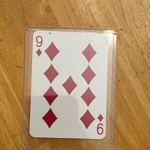 Jimmy Choo Red Diamond Playing Card